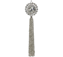 Ornament Quaste Metall Klar 21cm