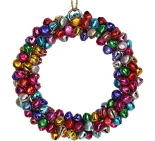 Ornament Glocken Kranz Metall Multi 9cm