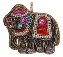 Ornament Elefant Perlen Multi 10cm