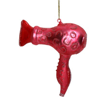 Ornament Haartrockner Glas Rosa 10.8cm
