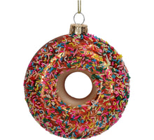 Ornament Donut Glas Multi 9,7cm