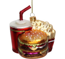 Ornament Fast Food Menü Glas Multi 10,7cm