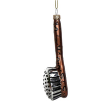 Ornamentpinsel Leopard Glas Braun 13cm
