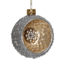 Ornament Kugel Glas Elfenbein 8cm