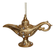 Öllampe Ornament aus Polyresin, Gold, 10,8 cm