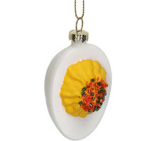 Ornament Ei Glas Weiß 8cm