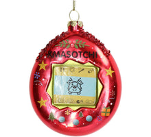 Ornament Tamagotchi Glas Rot 11,6cm