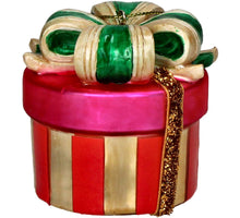 Ornament Geschenkbox Glas Mehrfarbig 6,4cm