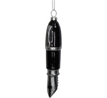 Ornament Pen Glas Schwarz 15,2 cm