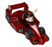 Ornament Rennwagen Glas Rot 15,2 cm