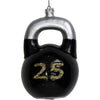 Ornament Kettlebell Glas Schwarz 10,2cm