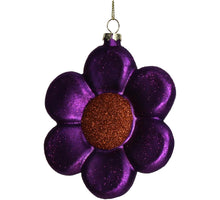 Ornament Blume Glas Lila 11,7cm