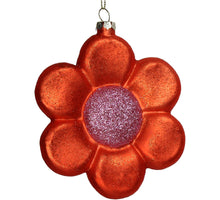 Ornament Blume Glas Orange 11,7cm