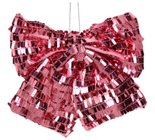 Ornament Party Bow Fabric Pink 17.8cm