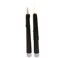 LED-Tropfkerze 20 cm schwarz, 2er-Set (exkl. 1xAAA)