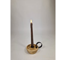 LED-Tropfenkerze 24cm braun Set/2 (exkl. 2xAAA)
