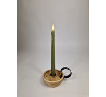 LED-Tropfenkerze 24cm jadegrün Set/2 (exkl. 2xAAA)