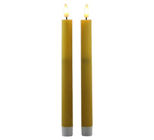 LED-Dinnerkerze 25,5cm gelb Set/2 mit Timer (exkl. 2xAAA Batterie)