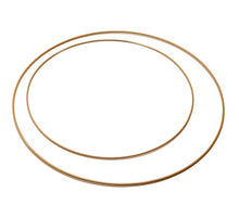 Metallring auf Sockel 40cm schwarz + Kerzenhalter