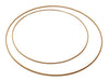 Metallring auf Sockel 40cm schwarz + Kerzenhalter