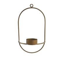 KERZENHALTER DRAHT STAHL SCHWARZ-GOLD XL 25X25X35 CM
