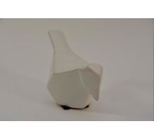 Vogel modern B 20x9x11,5cm weiß