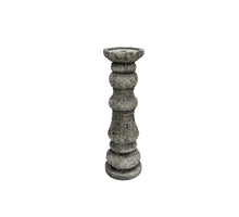 Kerzenhalter Lava D12,5 H40cm steingrau