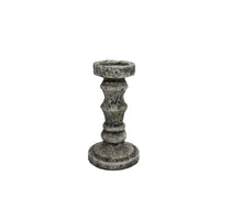 Kerzenhalter Lava D13,5 H25cm steingrau
