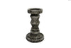 Kerzenleuchter Lava D11.5 H19cm steingrau