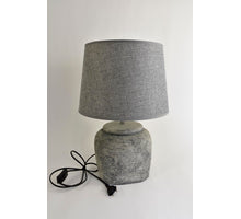 Lampenfuß Keramik ''Cube'' D21,5 H30cm Grau