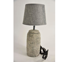 Lampenfuß Keramik ''Rund'' D11 H29cm Grau