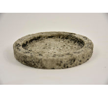 Plateau Lava rund D20 H2,5cm Steingrau