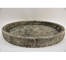 Platte Lava rund D60 H6,5cm Steingrau