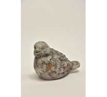 Oorpot grijs/wit met hartjes hanger ''S'' D18 H16cm 