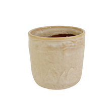 Topf ''Pazy'' Keramik D13 H12cm Off- Weiß