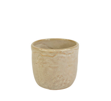 Topf ''Pazy'' Keramik D8.5 H7.5cm Off- Weiß