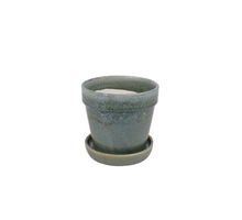Arcey Topf mit Untersetzer D13 H11cm Bean Blue