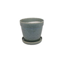 Arcey Topf mit Untersetzer D17 H15cm Bean Blue