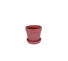 Arcey Topf mit Untersetzer D13 H11cm Kirschrot