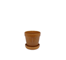 Arcey Topf mit Untersetzer D13 H11cm Amber