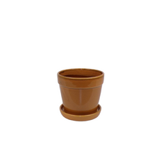 Arcey Topf mit Untersetzer D15 H13cm Bernstein