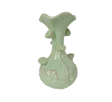Vase Lotus Keramik D24 H40 cm Salbeigrün