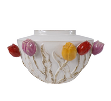 Vaas Tulip Keramiek 36x26x24cm Wit