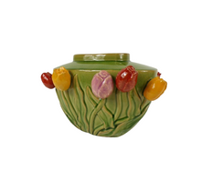 Vaas Tulip Keramiek 32x23x20cm Groen