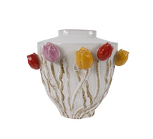 Vaas Tulip Keramiek 34x25x34cm Wit