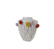 Vaas Tulip Keramiek 37x27x40cm Wit
