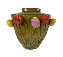 Vaas Tulip Keramiek 34x25x34cm Groen