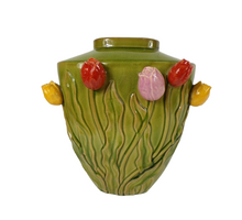 Vaas Tulip Keramiek 37x27x40cm Groen