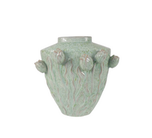 Vaas Tulip Keramiek 37x27x40cm Sage Groen