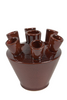 Tulpenvase Dinan Keramik D20 H18cm Warmes Rot